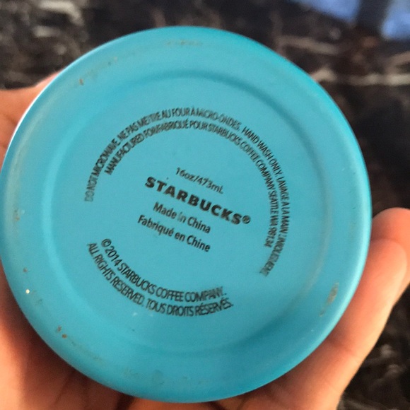 Matte blue grande Starbucks cup - Picture 2 of 4